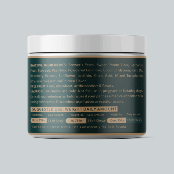 Calming Soft Chews for Dogs – Anxiety & Stress Support with Chamomile, Melatonin & L-Theanine - Image 3