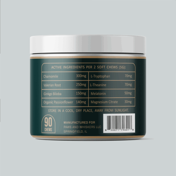 Calming Soft Chews for Dogs – Anxiety & Stress Support with Chamomile, Melatonin & L-Theanine - Image 2