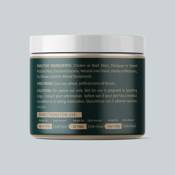 Advanced Joint Support Soft Chews for Dogs – Glucosamine, MSM & Collagen - Image 3