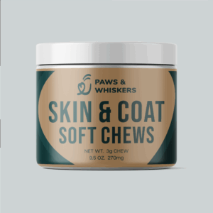 Skin & Coat Support Soft Chews for Dogs – Omega-3, Biotin & Astaxanthin