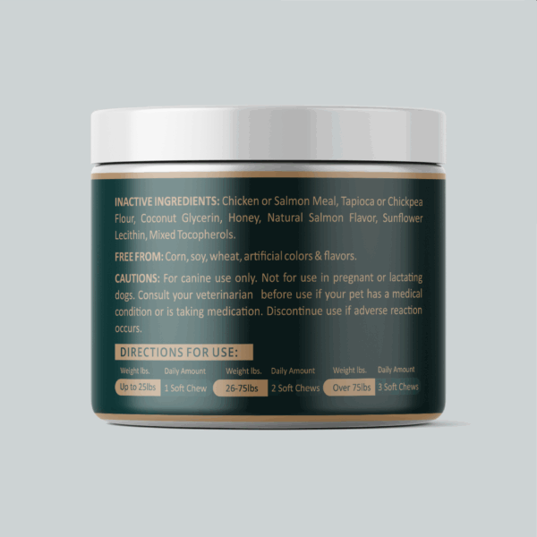 Skin & Coat Support Soft Chews for Dogs – Omega-3, Biotin & Astaxanthin - Image 3