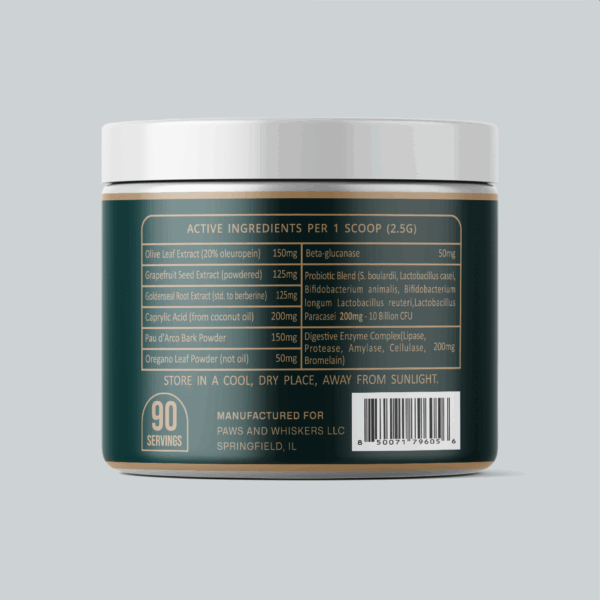 Yeast Relief Powder for Dogs – Gut & Skin Support with Probiotics & Herbal Extracts - Image 2