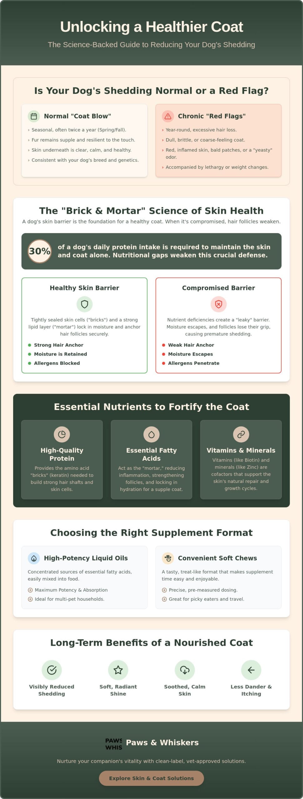 Supplements for Dog Shedding: A Scientist’s Guide to Nurturing a Healthy Coat