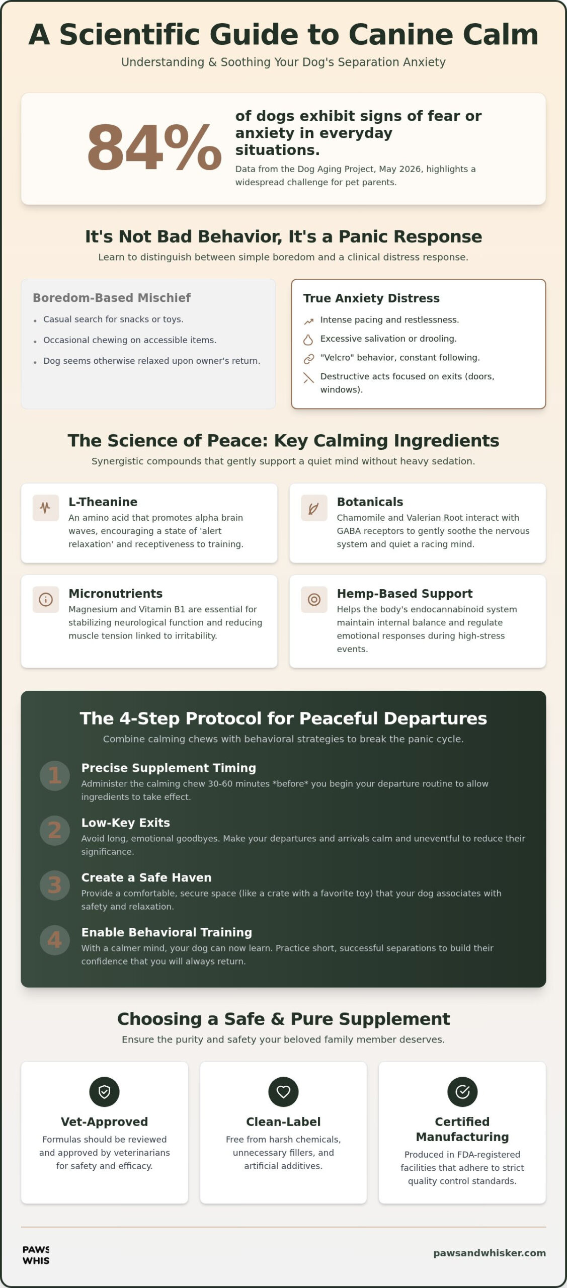 Calming Chews for Dogs with Separation Anxiety: A Scientist’s Guide to Nurturing Peace (2026)