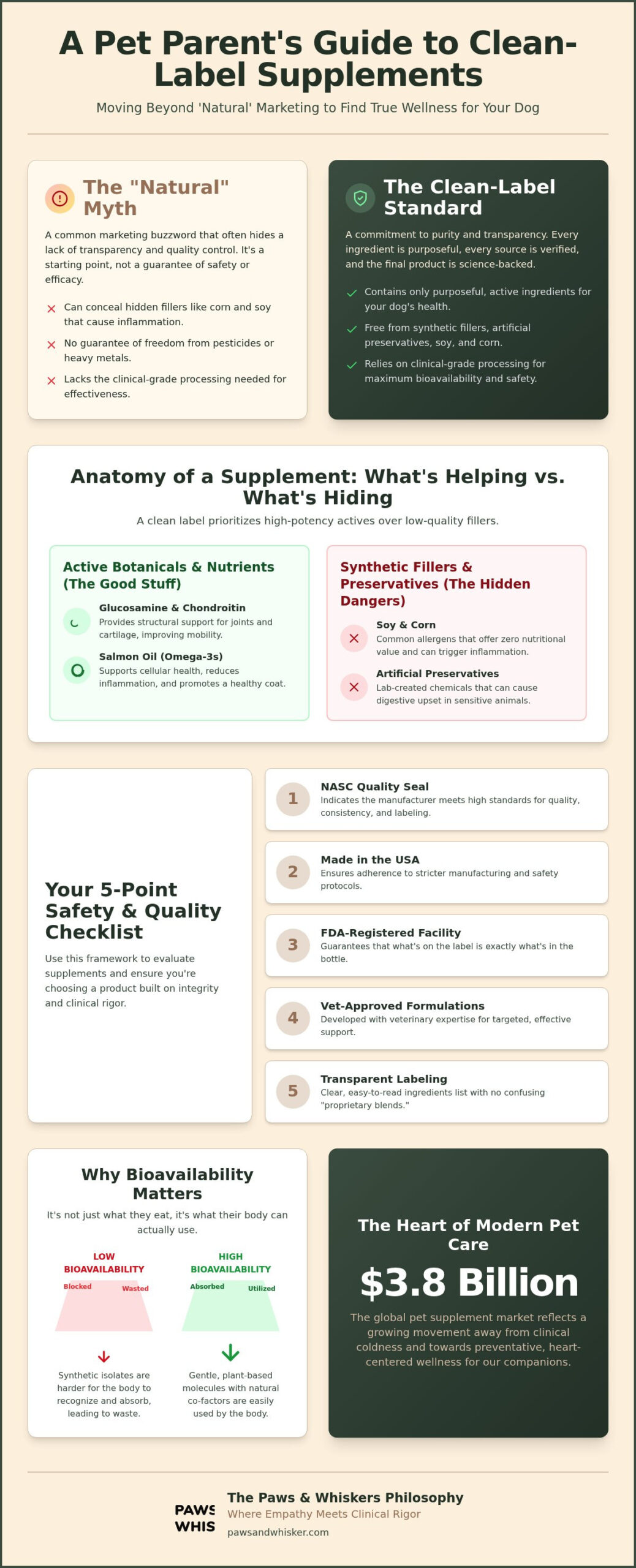 Natural Dog Supplements: A Scientist’s Guide to Clean-Label Canine Wellness (2026)
